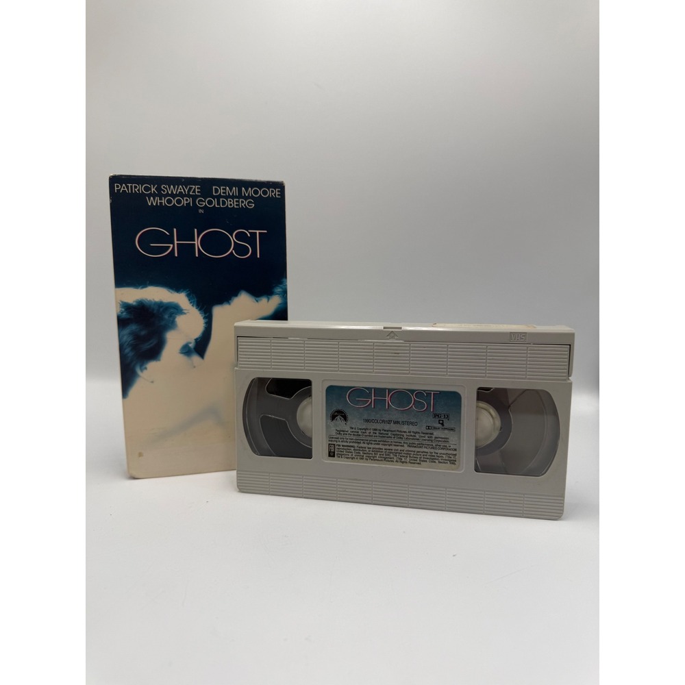 Ghost VHS 1990 Movie Patrick Swayze Demi Moore Whoopi Goldberg Paramount Vintage